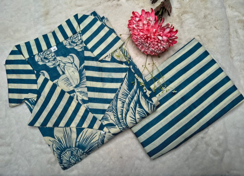 Premium Quality Cambric Cotton 60X60 Flat Coat Collar Cord Set