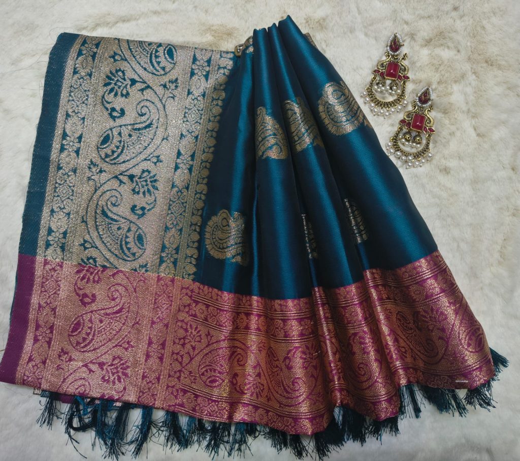 Exclusive Banasree Silk Saree With Attached BP