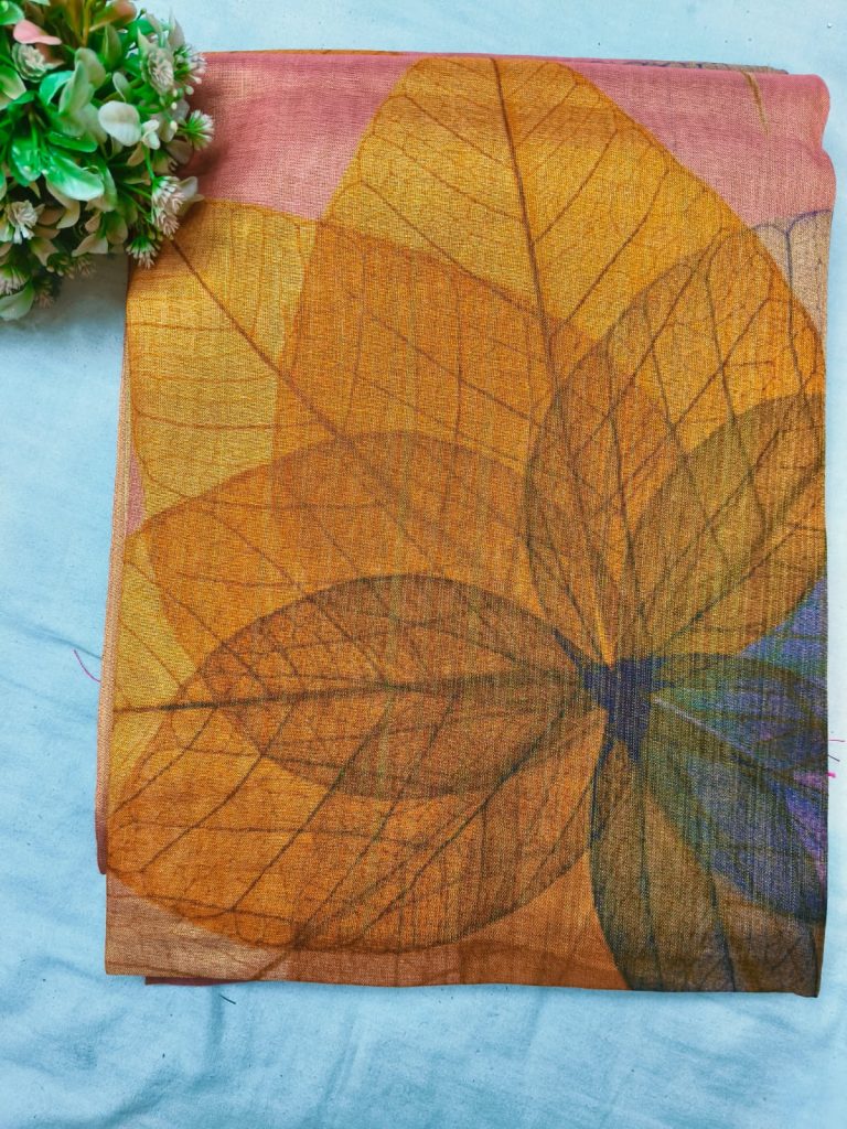 Beautiful Tissue linen digital printed with BP