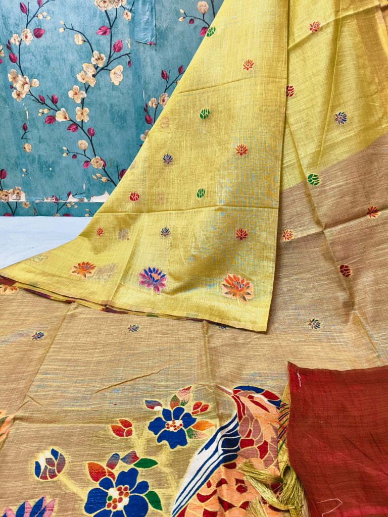 Beautiful muslin Jamdani with elegance pallu with attached BP