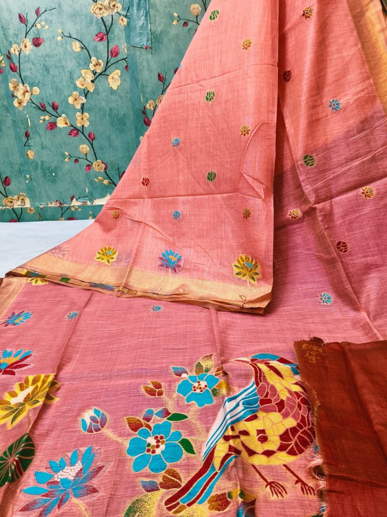 Beautiful muslin Jamdani with elegance pallu with attached BP