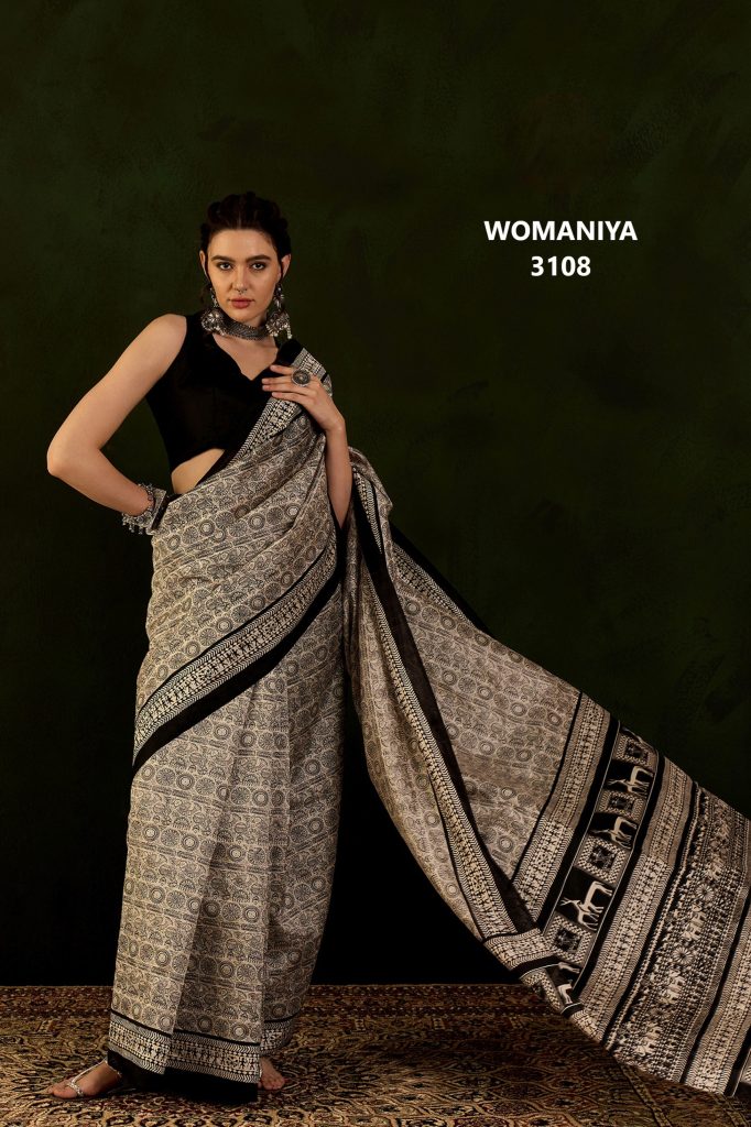 Exclusive Gicha silk Digital print With attached BP
