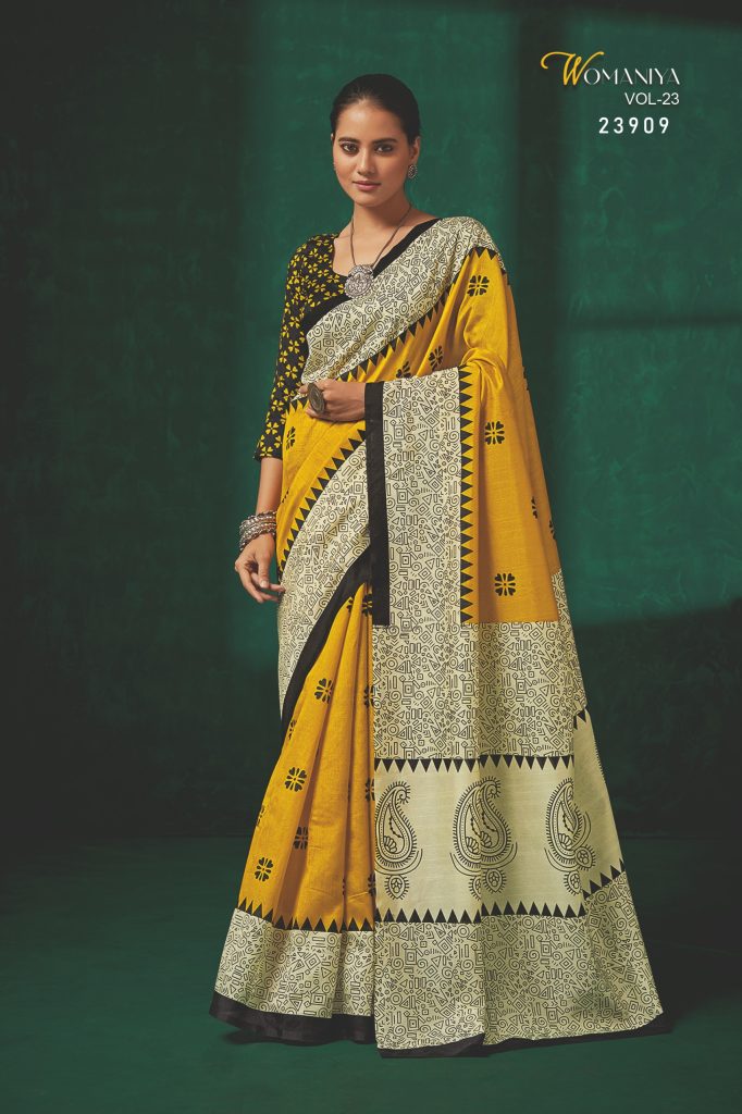 Exclusive Gicha silk Digital print With attached BP